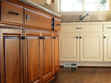 JAF Painting LLC finishes cabinets in Edgewater
