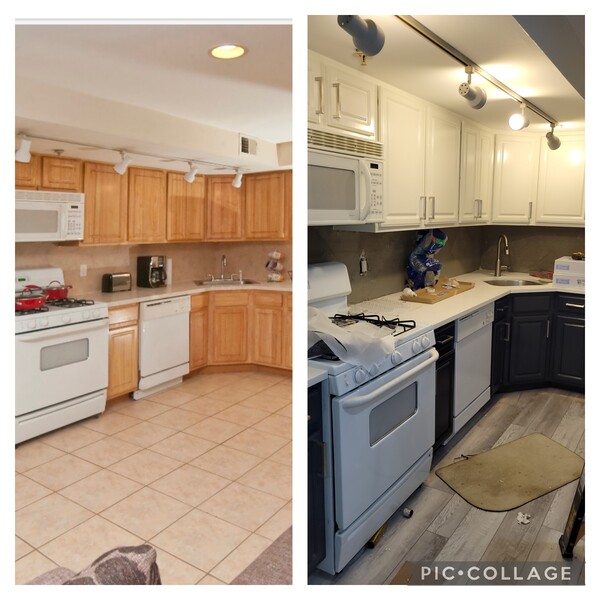 Before & After Cabinet Painting in Guttenberg, NJ (1)