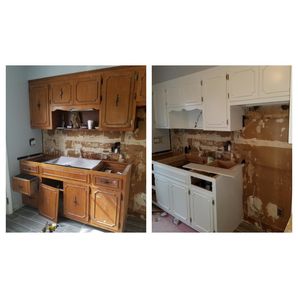 Before & After Cabinet Painting in Guttenberg, NJ (1)