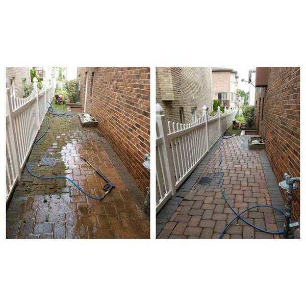 Pressure Washing Sidewalk in Guttenberg, NJ (1)