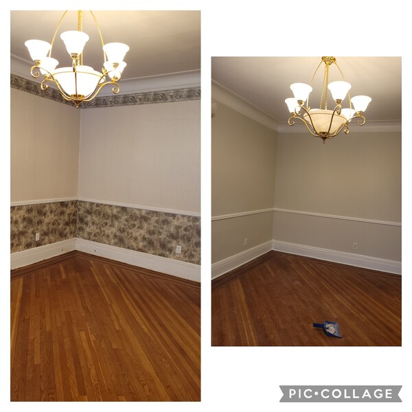 Wallpaper Removal & Interior painting in Jersey City, NJ (1)