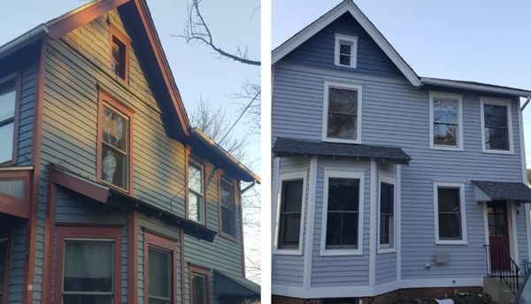 Before and After House Painting in Guttenburg, NJ (1)