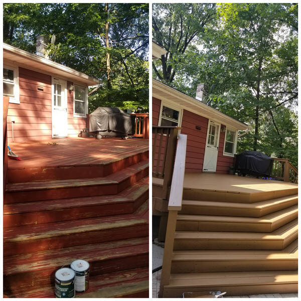 Before & After Deck Painting in Hohocus, NJ (1)