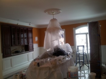 Before and After Drywall Repair and Interior Painting in Tenafly, NJ