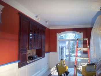 Before and After Drywall Repair and Interior Painting in Tenafly, NJ