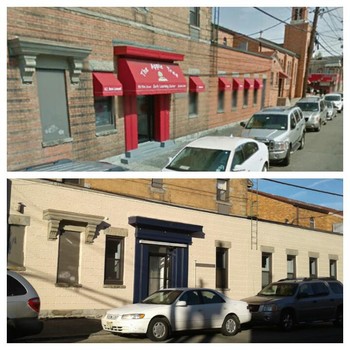 Before & After Exterior Commercial Painting at The Apple Tree Early Learning Center in Guttenberg, NJ